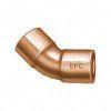 Picture of Wrot-copper Pressure-rated 45°-Elbow C X C 1" Material