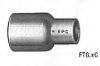 Picture of Wrot-Copper Pressure-Rated Fitting Reducer Ftg x C 1-1/4" x 3/4"