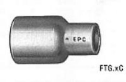 Picture of Wrot-Copper Pressure-Rated Fitting Reducer Ftg x C 2" x 1.500"