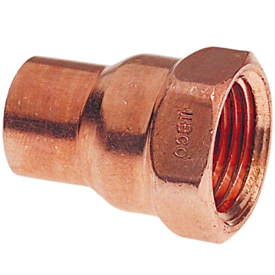Picture of Wrot-Copper Pressure-Rated Female-Adapter C x F 5/8" x 1/2"