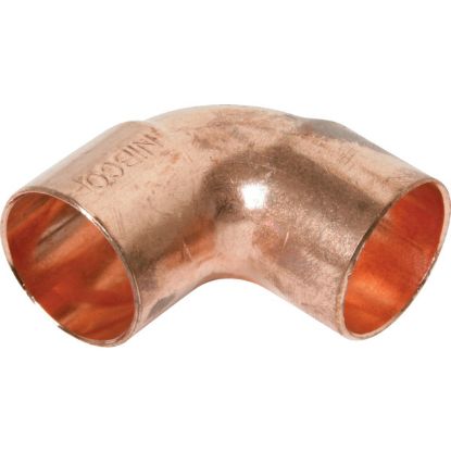 Picture of Wrot-Copper Pressure-Rated 90°-Elbow Close Ruff C x C 3" Material