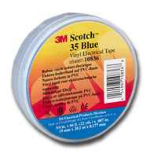 Picture of Electrical-Tape 35 Vinyl Blue 3/4"