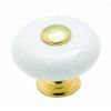 Picture of 1-1/4" White Porcelain Cabinet-Knob
