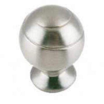 Picture of Spiral-Design Ball-Knob Satin-Nickel 1-1/8" Diameter x 1-9/16" Height