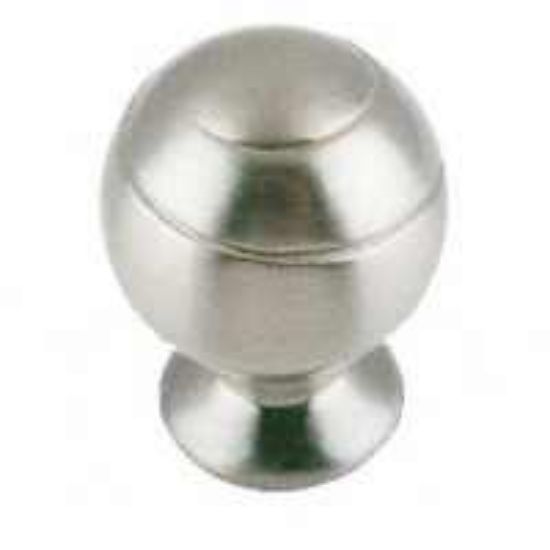 Picture of Spiral-Design Ball-Knob Satin-Nickel 1-1/8" Diameter x 1-9/16" Height