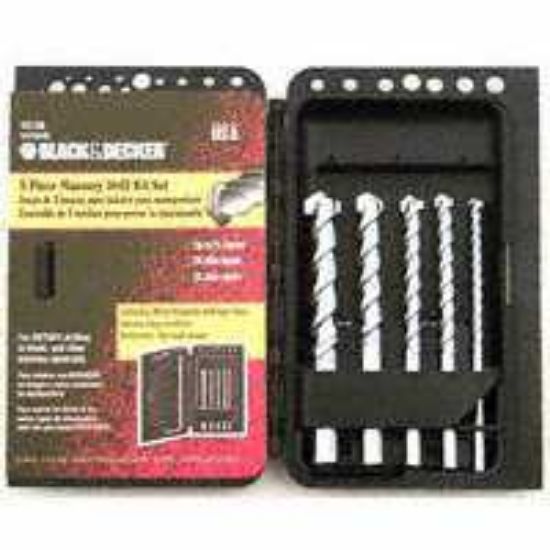 Picture of Masonry-Drill-Bit Set 3/16" - 1/2" 5-Piece