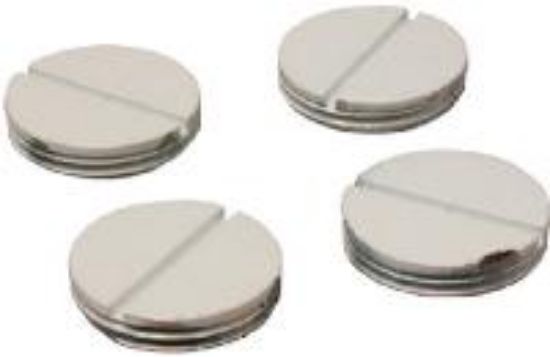 Picture of Weather-Proof Closure Plug 1/2" White 3/pk