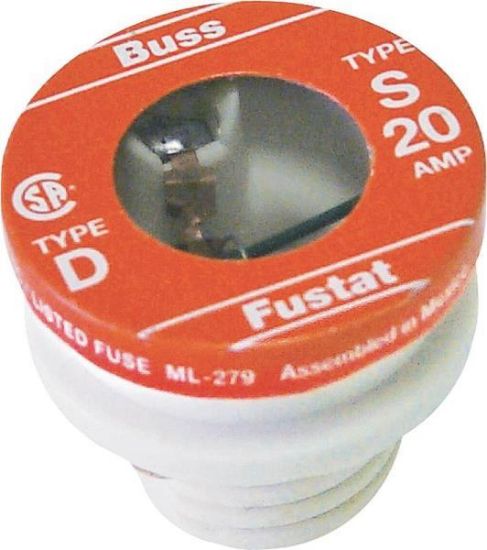 Picture of Electrical-Fuse Type-S 20-Amp Fustat Non Tamper-Resistant
