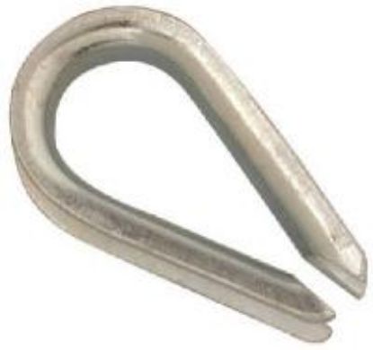 Picture of Wire-Rope-Thimble Zinc-Plated 1/4"