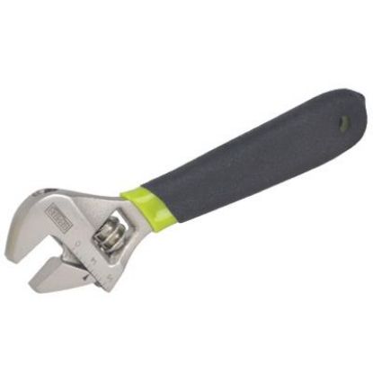 Picture of Adjustable-Wrench Steel Nickle-plated Cushion-grip 0.5"-max-jaw 4"