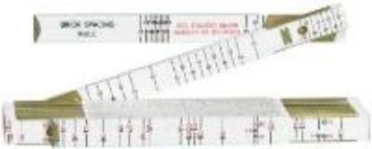 Picture of 6' Brick Mason Wood Folding-Rule