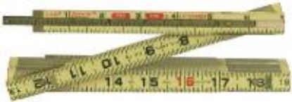 Picture of 6' RED End Extension Wood Folding-Rule