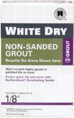 Picture of Tile-Grout Non-Sanded White Dry White