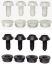 Picture of License-Plate Fasteners White