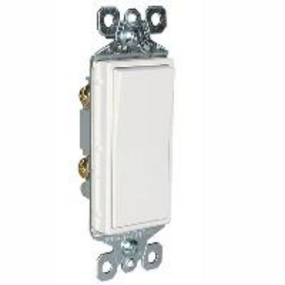 Picture of Decora-Style Switch Lighted Single-Pole White 15-Amp
