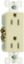 Picture of Electrical-Outlet Decora-Style Duplex-Receptacle Ivory 15-Amp