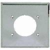 Picture of Range Dryer Single-Receptacle 2.47" Hole Steel Chrome-Plated Wall-Plate
