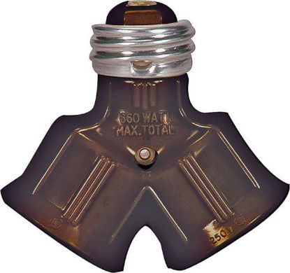 Picture of Brown Twin-Socket Light-Socket