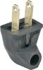 Picture of Electrical-Plug Residential Angle 2-Wire 15A Black
