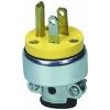 Picture of Electrical-Plug Straight-Blade Vinyl Armored Yellow 15-Amp 125 V/AC
