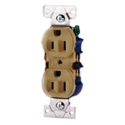 Picture of Electrical-Outlet Duplex-Receptacle Brown 15-Amp