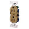 Picture of Electrical-Outlet Duplex-Receptacle Brown 15-Amp