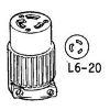 Picture of Electrical-Connector 20-Amp L6-20R