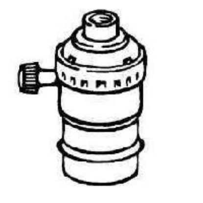 Picture of Light-Bulb-Socket Turn Key Single-Pole 250W 250-Volt