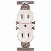 Picture of Electrical-Outlet 15-Amp 125-Volt Duplex-Receptacle Double-Pole 2-Wire Grounding Ivory