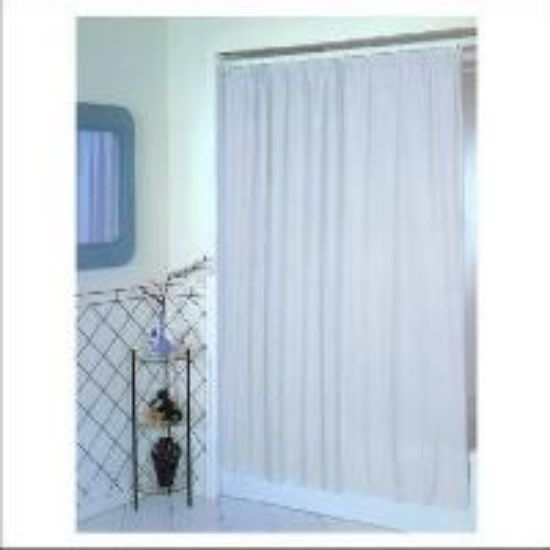 Picture of White Glitter Vinyl Shower-Curtain