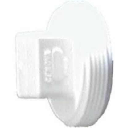 Picture of PVC-Plumbing Schedule-40 Drain-Waste-Vent Mpt Plug 1-1/2"