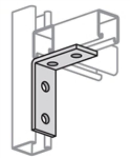 Picture of Angle 90° 4-Hole Zinc-Plated Mild-Steel 3-1/2" X 4-1/8"