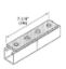Picture of 1-5/8" Strut 4-hole Splice-plate Zinc-Plated Mild-Steel 7-1/4