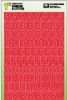 Picture of 1" RED Numb/Letter Set