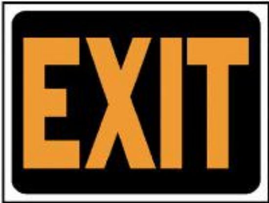 Picture of 9" x 12" Plastic Exit-Sign