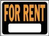 Picture of 9" x 12" For Rent Sign
