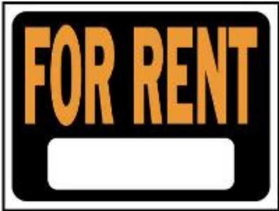 Picture of 9" x 12" For Rent Sign