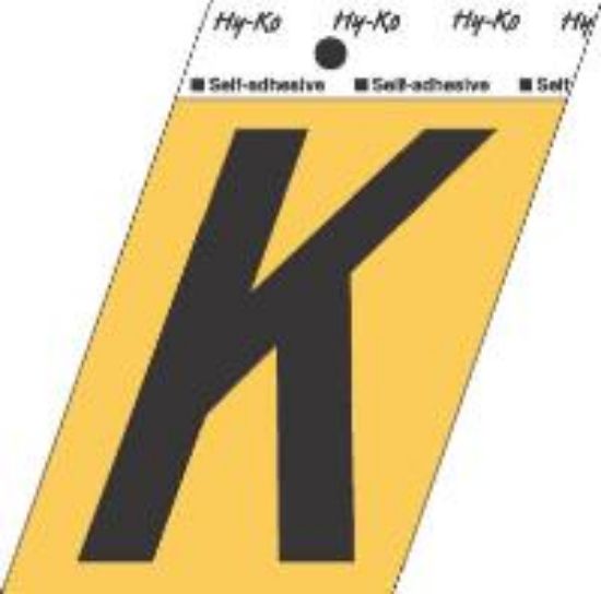 Picture of 3-1/2" Aluminum Adhesive Letter-K