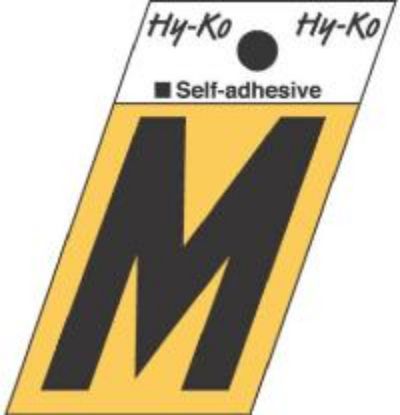 Picture of 1-1/2" Aluminum Adhesive Letter M