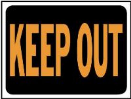 Picture of 9" x 12" Keep Out Sign