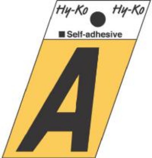 Picture of 1-1/2" Aluminum Adhesive Letter A
