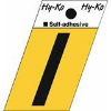 Picture of 1-1/2" Aluminum Adhesive Letter I