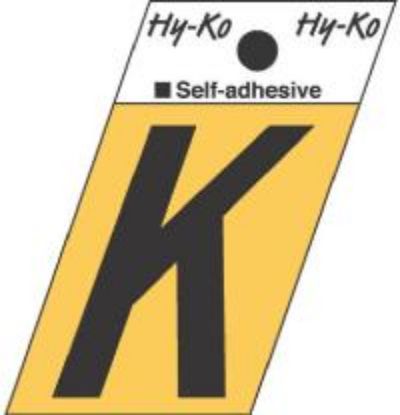 Picture of 1-1/2" Aluminum Adhesive Letter-K