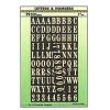 Picture of Letter & Numbers Set Gold/Black 1" 96Pc