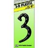 Picture of 4" Black Plastic Number 3