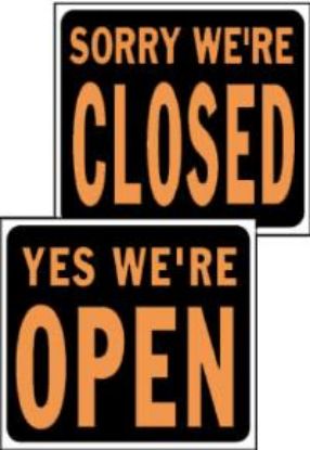 Picture of 15 x 19 Open/Closed Sign