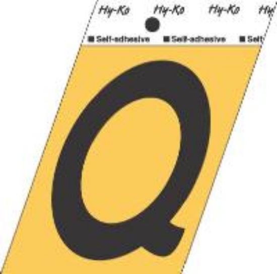 Picture of 3-1/2" Aluminum Adhesive Letter Q