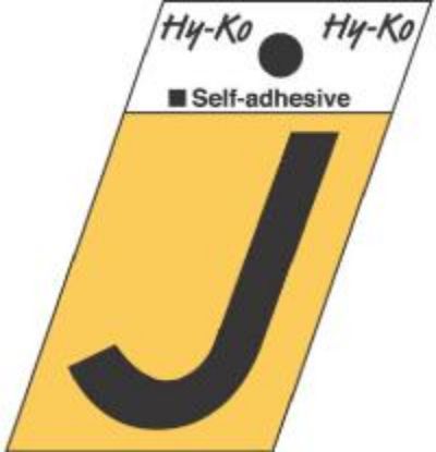 Picture of 1-1/2" Aluminum Adhesive Letter J