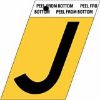 Picture of 1-1/2" Aluminum Adhesive Letter J