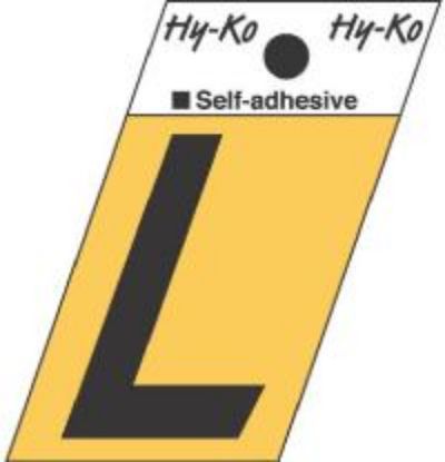 Picture of 1-1/2" Aluminum Adhesive Letter L
